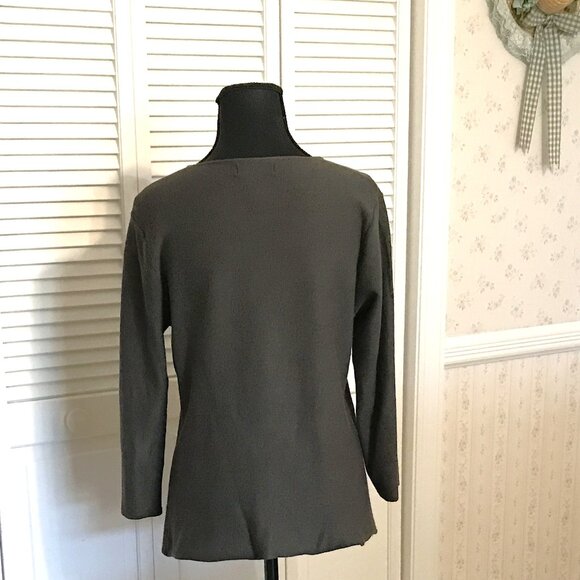 Banana Republic Olive Green Knit Sweater – Size M - Picture 2 of 6